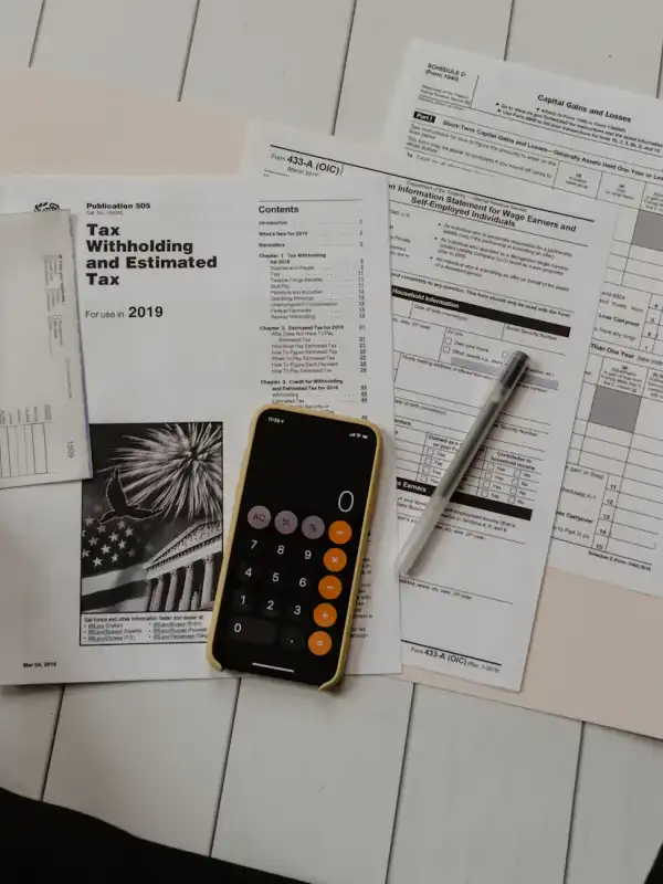 Passport with travel stamps — visa services